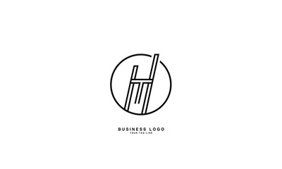 HT, TH, H, T, Abstract Letters Logo Monogram