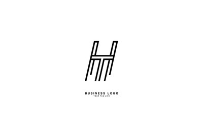 HT, TH, H, T, Abstract Letters Logo Monogram