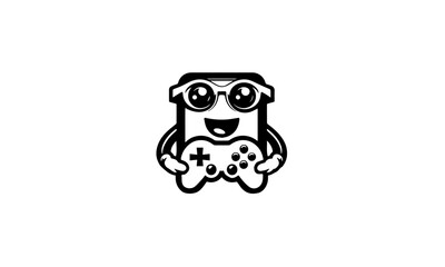 Obraz na płótnie Canvas Gaming Logo character icon, gaming icon mascot sketch concept , gaming mascot 02