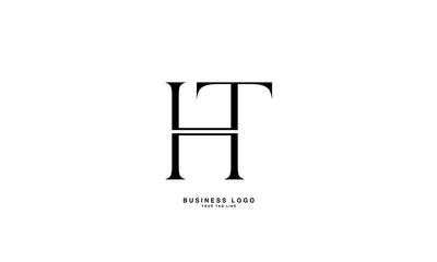 HT, TH, H, T, Abstract Letters Logo Monogram