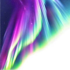 Aurora, transparent background, isolated image, generative AI