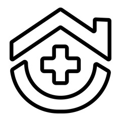 Obraz premium hospital icon