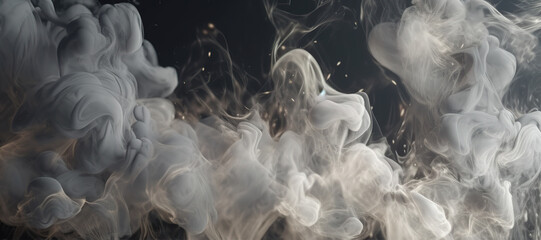 Obraz premium gray smoke, fog, gas, puff 10