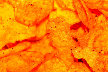 Chips Snacks Texture pattern in Germany.