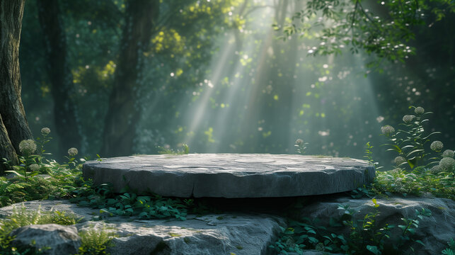 This is the sunbeams in the forest