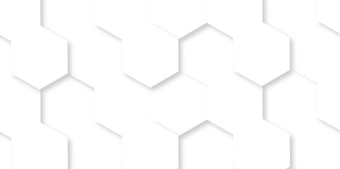 Abstract background with hexagons Abstract hexagon polygonal pattern background vector. seamless bright white abstract honeycomb background.