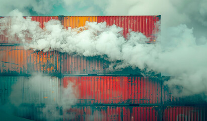fire on a container ship