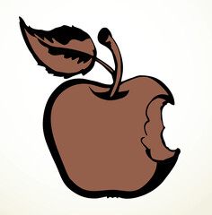 Stub from Apple. Vector drawing