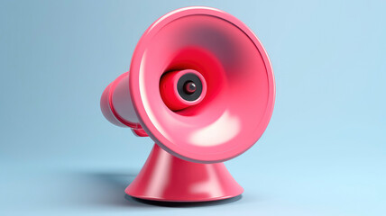 megaphone three dimensional loudspeaker icon decorative