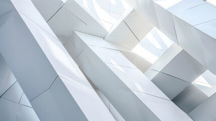white geometric background, modern