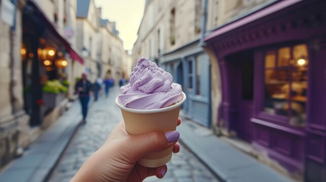 Fototapeta Ice-cream. Generative AI
