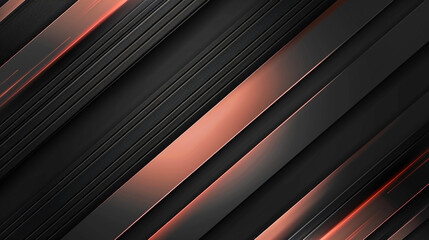 Fototapeta premium Black and Coral color with templates metal texture soft lines tech gradient abstract diagonal background 