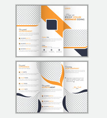 Modern and creative trifold brochure design.