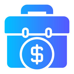 Fototapeta premium suitcase gradient icon