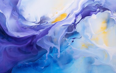 Fototapeta na wymiar abstract blue painting on purple background