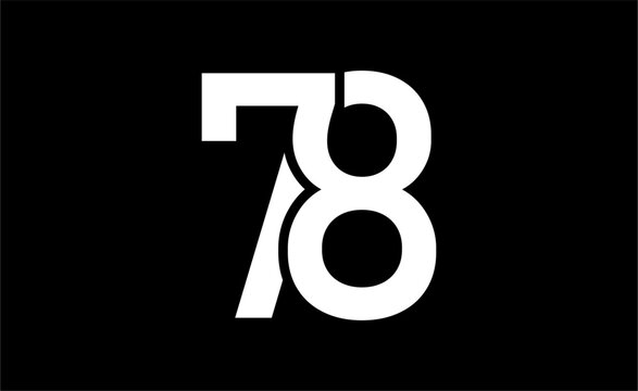 78 Letter Initial Logo Design Template Vector Illustration