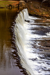 Waerfall at Watson Mill Covered Bridge in Comer Georgia