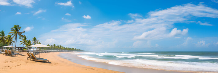 Idyllic BB Beach Scene: Golden Sands, Azure Seas, Recreational Activities, and Sublime Tropical Ambiance