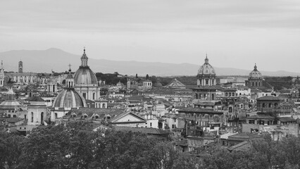 View of Rome from the Janiculum hill (Monte Gianicolo)