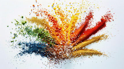 Vibrant Spice and Powder Composition