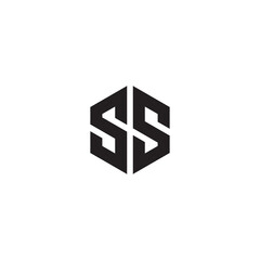 Obraz premium Letter SS logo or icon design