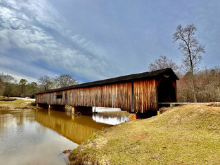 Covered Bridge at Watson Mill State Park in Comer Georgia