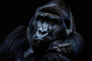 Obraz premium Uganda mountain gorilla silverback 