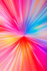 Obraz premium Abstract vertical vivid coral pink background with rotating helixes