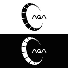 AGA logo. A G A design. White AGA letter. AGA, A G A letter logo design. Initial letter AGA linked circle uppercase monogram logo. A G A letter logo vector design. top logo, Most Recent, Featured,