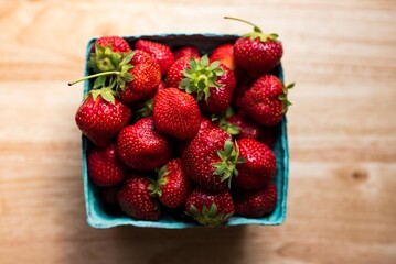 strawberries in a bowl