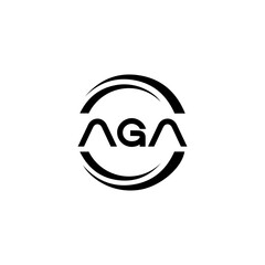 AGA logo. A G A design. White AGA letter. AGA, A G A letter logo design. Initial letter AGA linked circle uppercase monogram logo. A G A letter logo vector design. top logo, Most Recent, Featured,