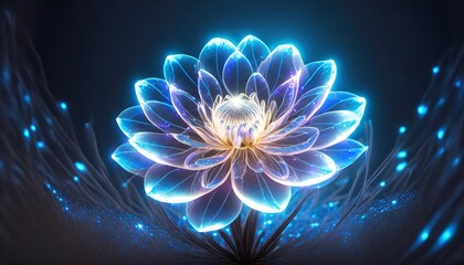 Obraz premium lotus flower in the night