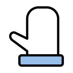 This is the glove icon from the Shopping icon collection with an Color Lineal Color style