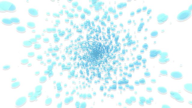 water jet swirl video animation