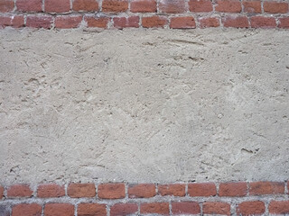 brick and plaster wall background - 749402793
