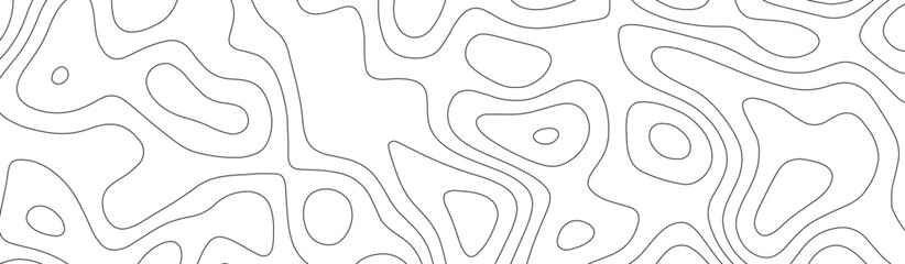 Abstract geographic curved, vector illustration. seamless textrue, vintage waves. Panorama view multicolor wave curve line. Topography map pattern, swirl line. white paper curved reliefs background.