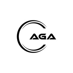 AGA logo. A G A design. White AGA letter. AGA, A G A letter logo design. Initial letter AGA linked circle uppercase monogram logo. A G A letter logo vector design. top logo, Most Recent, Featured,