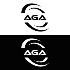 AGA logo. A G A design. White AGA letter. AGA, A G A letter logo design. Initial letter AGA linked circle uppercase monogram logo. A G A letter logo vector design. top logo, Most Recent, Featured,