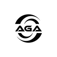 AGA logo. A G A design. White AGA letter. AGA, A G A letter logo design. Initial letter AGA linked circle uppercase monogram logo. A G A letter logo vector design. top logo, Most Recent, Featured,