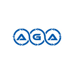 AGA logo. A G A design. White AGA letter. AGA, A G A letter logo design. Initial letter AGA linked circle uppercase monogram logo. A G A letter logo vector design. top logo, Most Recent, Featured,
