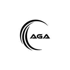 AGA logo. A G A design. White AGA letter. AGA, A G A letter logo design. Initial letter AGA linked circle uppercase monogram logo. A G A letter logo vector design. top logo, Most Recent, Featured,