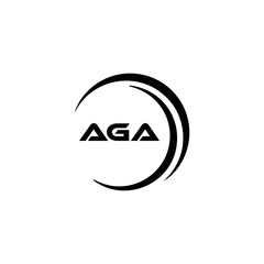 AGA logo. A G A design. White AGA letter. AGA, A G A letter logo design. Initial letter AGA linked circle uppercase monogram logo. A G A letter logo vector design. top logo, Most Recent, Featured,