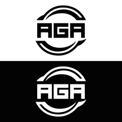 AGA logo. A G A design. White AGA letter. AGA, A G A letter logo design. Initial letter AGA linked circle uppercase monogram logo. A G A letter logo vector design. top logo, Most Recent, Featured,