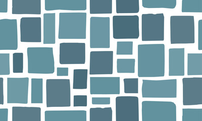 Blue tile wallpaper. Abstract modern design. Vectir.
