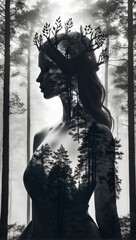 Silhouette of a Nordic Queen Filled with Elegance