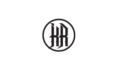 KR, RK, K, R Abstract Letters Logo Monogram	