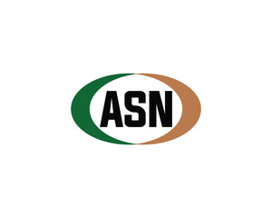 ASN logo design vector template