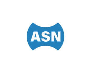 ASN logo design vector template