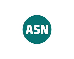 ASN logo design vector template