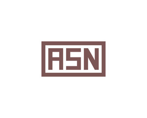 ASN logo design vector template